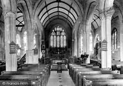 St Eustachius Church Interior 1922, Tavistock