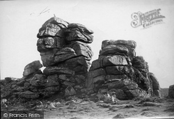 Vixen Tor From North 1890, Tavistock