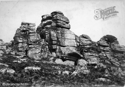 Vixen Tor From South 1890, Tavistock