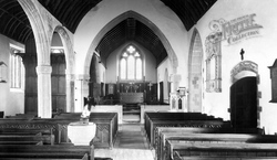 The Church Interior c.1960, Tedburn St Mary
