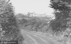 View Showing The Church c.1960, Tedburn St Mary