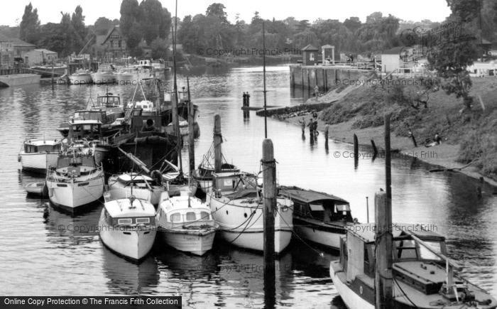 Photo of Teddington, Boats On The Thames c.1955