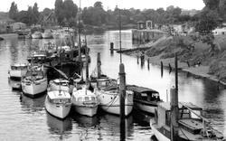 Boats On The Thames c.1955, Teddington