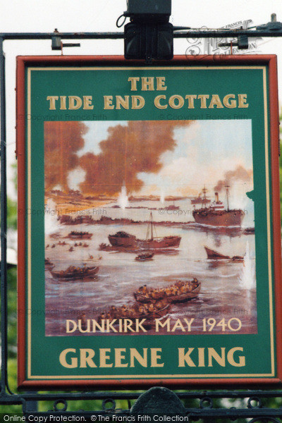 Photo of Teddington, Sign At Tide End Cottage, Ferry Road 2005