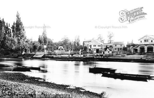 Photo of Teddington, The Anglers Hotel And The River Thames 1890