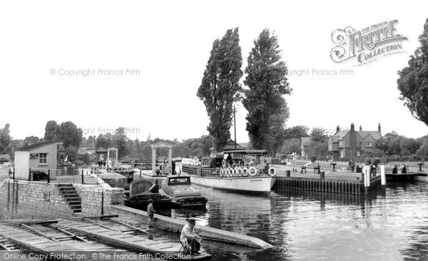 Photo of Teddington, the Lock c1955