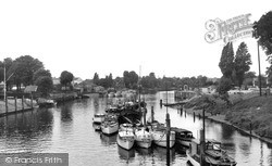 The Thames From The Footbridge c.1955, Teddington