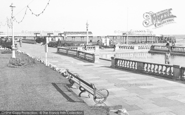 Photo of Teignmouth, Boating Lake And Pier c.1955