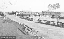 Boating Lake And Pier c.1955, Teignmouth