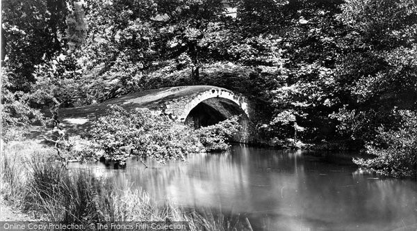 Photo of Teignmouth, Bridge On Lower Lake c.1874