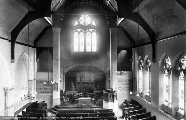 Photo of Teignmouth, Congregational Church Interior 1907