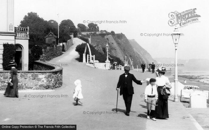 Photo of Teignmouth, Family, The Terrace Walk 1911