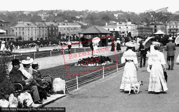 Photo of Teignmouth, Fashionable Ladies, The Esplanade 1906