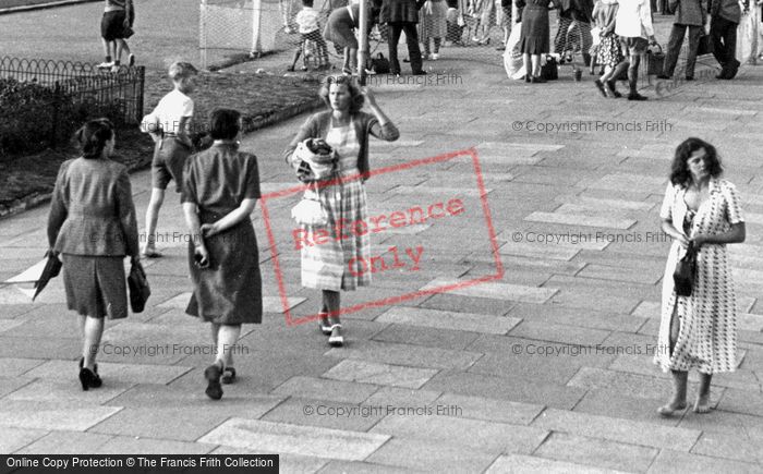 Photo of Teignmouth, Ladies, The Promenade c.1955