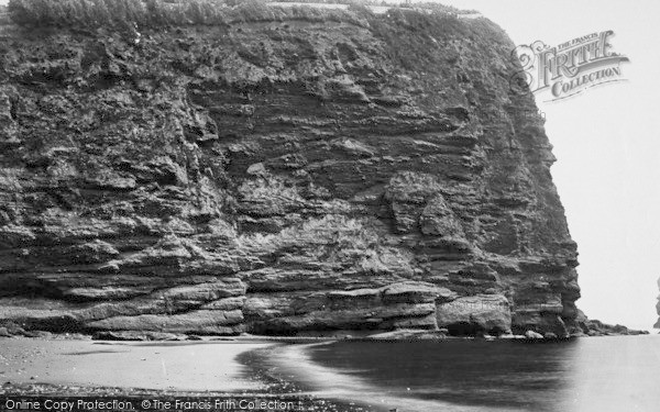 Photo of Teignmouth, Parson's Rock c.1874