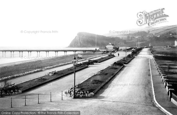 Photo of Teignmouth, Promenade From East 1895