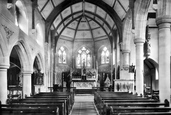 Roman Catholic Church Interior 1907, Teignmouth