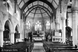 Roman Catholic Church Interior 1907, Teignmouth