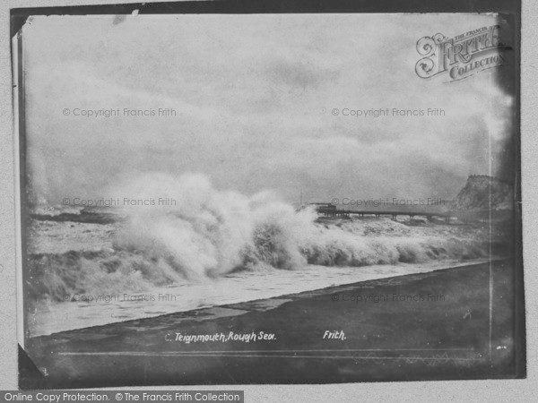 Photo of Teignmouth, Rough Sea 1896