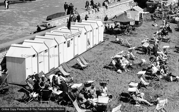 Photo of Teignmouth, Sands And Beach Huts 1936