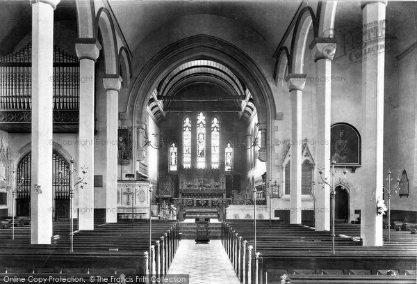 Photo of Teignmouth, St Michael's Church Interior 1907
