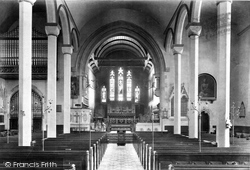 St Michael's Church Interior 1907, Teignmouth