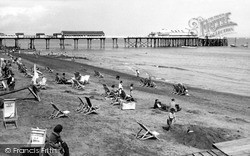 The Beach And Pier c.1960, Teignmouth