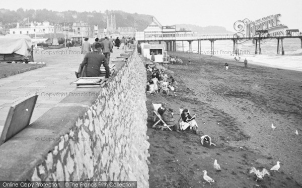 Photo of Teignmouth, The Beach And Promenade c.1955