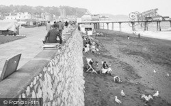 The Beach And Promenade c.1955, Teignmouth