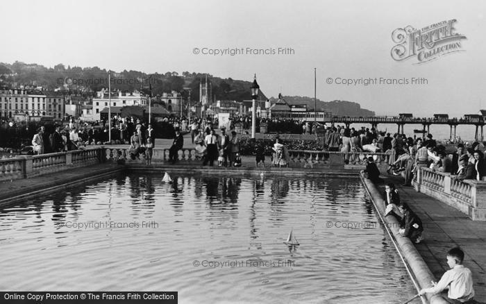 Photo of Teignmouth, The Model Yacht Pond c.1955