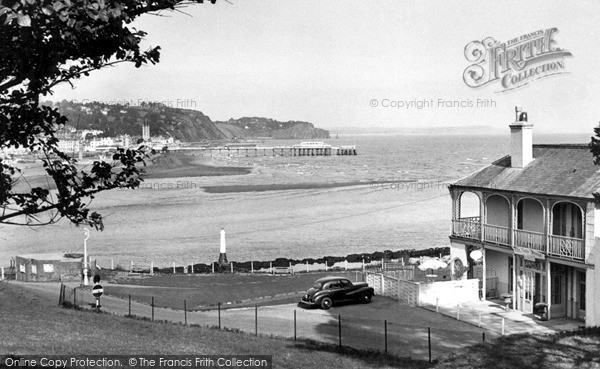 Photo of Teignmouth, The Pier And Ness House c.1955