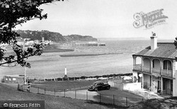 The Pier And Ness House c.1955, Teignmouth