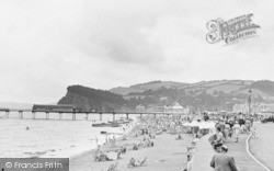 The Pier And Sands c.1950, Teignmouth
