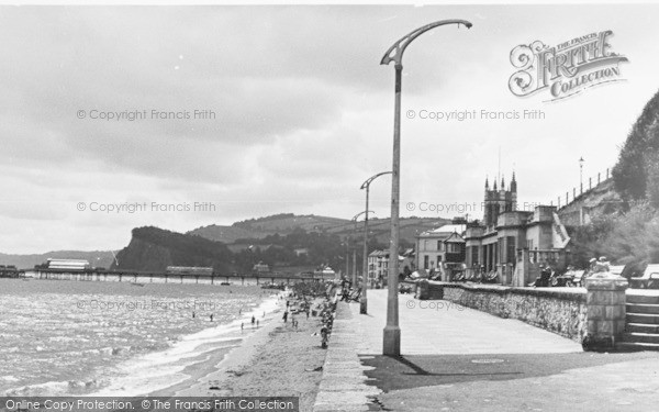 Photo of Teignmouth, The Promenade And Shelter c.1950