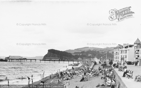 Photo of Teignmouth, The Sands And Pier c.1950