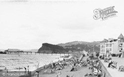 The Sands And Pier c.1950, Teignmouth