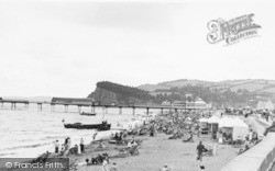 The Sands And Pier c.1950, Teignmouth