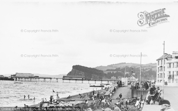 Photo of Teignmouth, The Sands And Pier c.1955