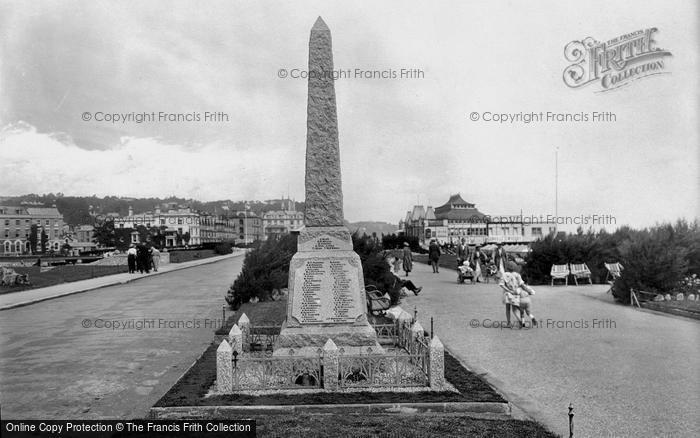 Photo of Teignmouth, War Memorial 1922