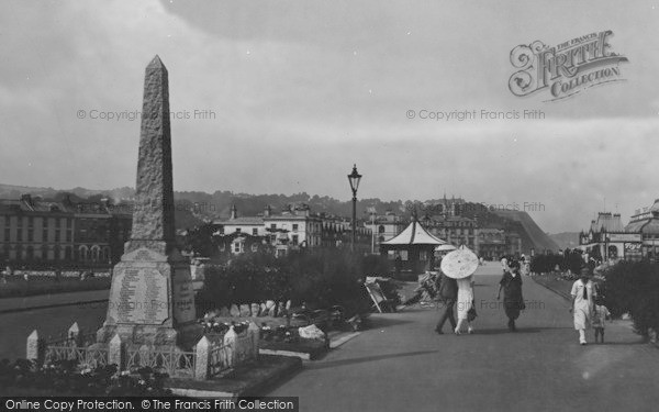 Photo of Teignmouth, War Memorial 1925