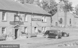 The Kings Arms Hotel And Church c.1960, Temple Sowerby