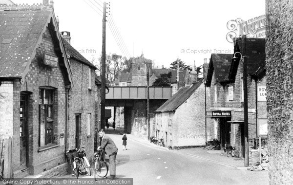 Photo of Templecombe, Post Office And St Mary's Church c.1955