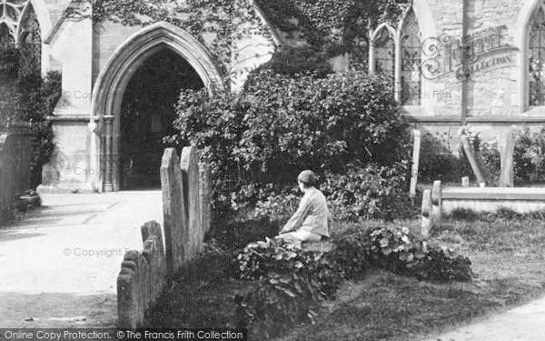 Photo of Tenbury Wells, St Mary's Church, A Boy In The Churchyard 1892