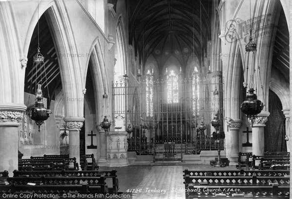 Photo of Tenbury Wells, St Michael's Church Interior 1898