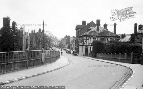 Photo of Tenbury Wells, Teme Street From The Bridge c.1950