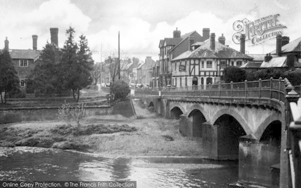 Photo of Tenbury Wells, The Bridge And Teme Street c.1950