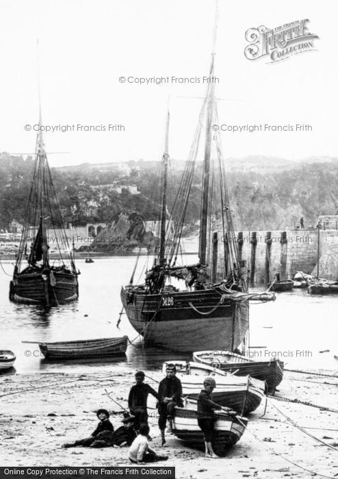 Photo of Tenby, A Harbour Scene 1890