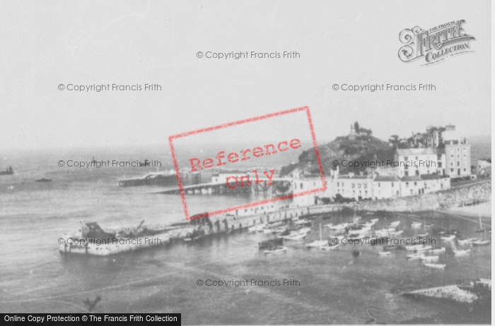 Photo of Tenby, Castle Hill And Harbour c.1950