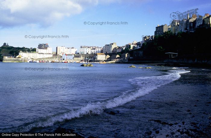 Photo of Tenby, Castle Hill And Harbour From North Beach c.2000