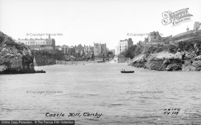 Photo of Tenby, Castle Hill c.1960